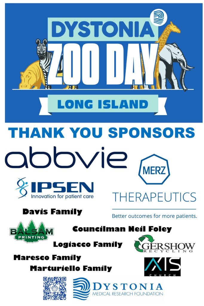 2023 Long Island Sponsor Banner | Dystonia Medical Research Foundation | Dystonia Medical Research Foundation