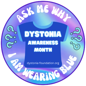 Wear Blue in September for Dystonia Awareness