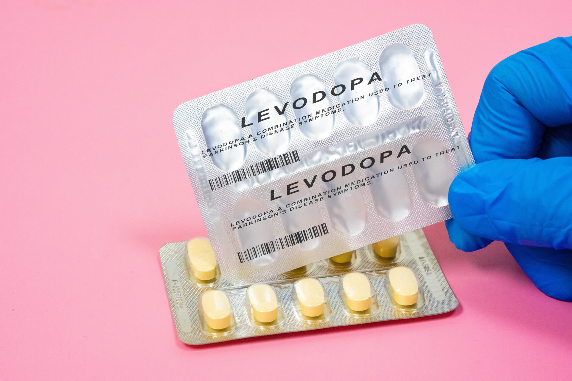 Photo of Levodopa medication.