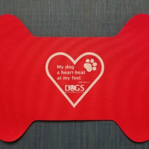 Valentine Dog Bone Food Mat