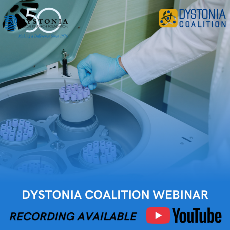 Dystonia Coalition Webinar Recording Now Available