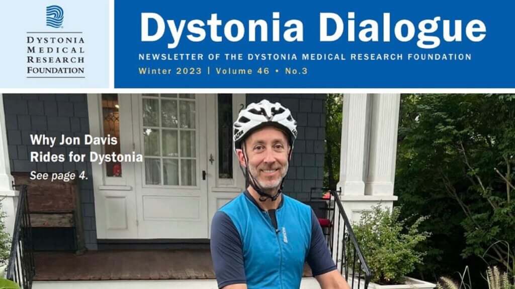 Photo of John Davis on the Dystonia Dialogue Magazine