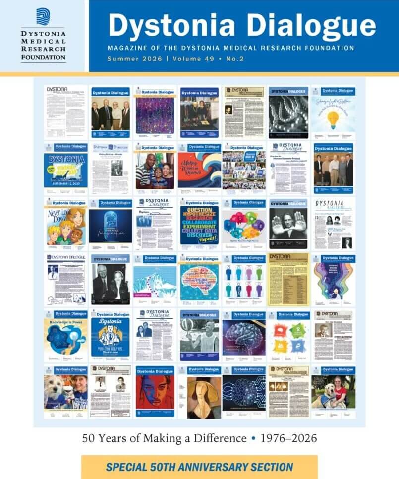 Cover image of Dystonia Dialogue Magazine Summer 2026