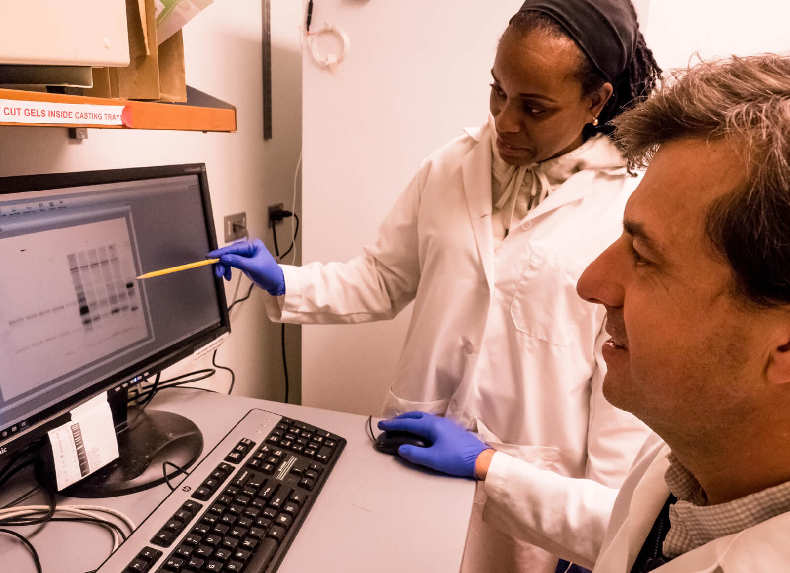 Scientists in lab