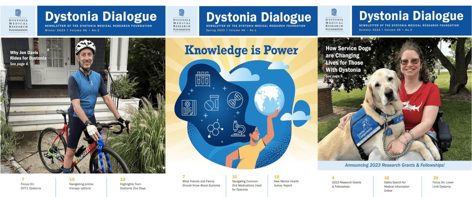 Group of Dystonia Dialogue covers